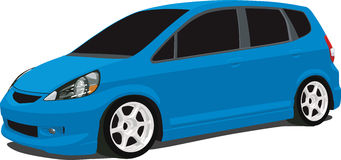 Blue Honda Fit - Honda Clipart