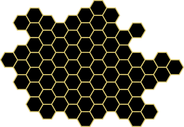 Honey Comb clip art - vector  - Honeycomb Clipart