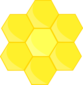 Vector illustration of honeyc