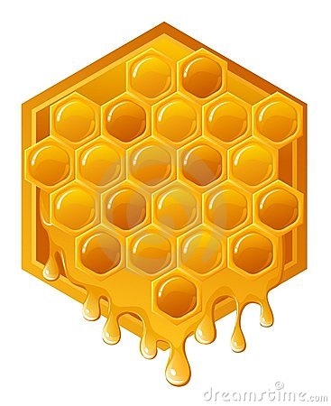 Seamless black honeycomb patt
