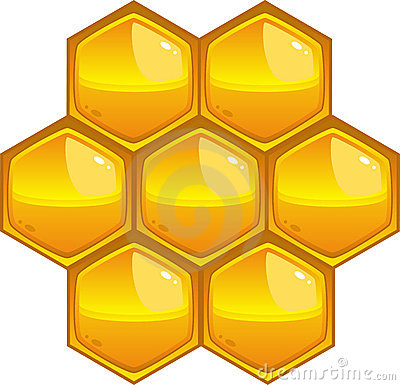 Seamless black honeycomb patt