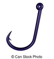 ... hook - 3d rendered hook isolated on white