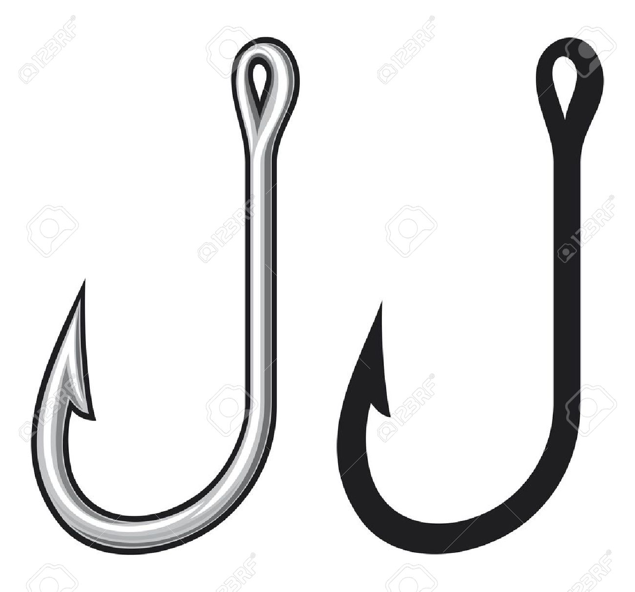 Hook cliparts. Hook Clip Art - Fish Hook Clip Art