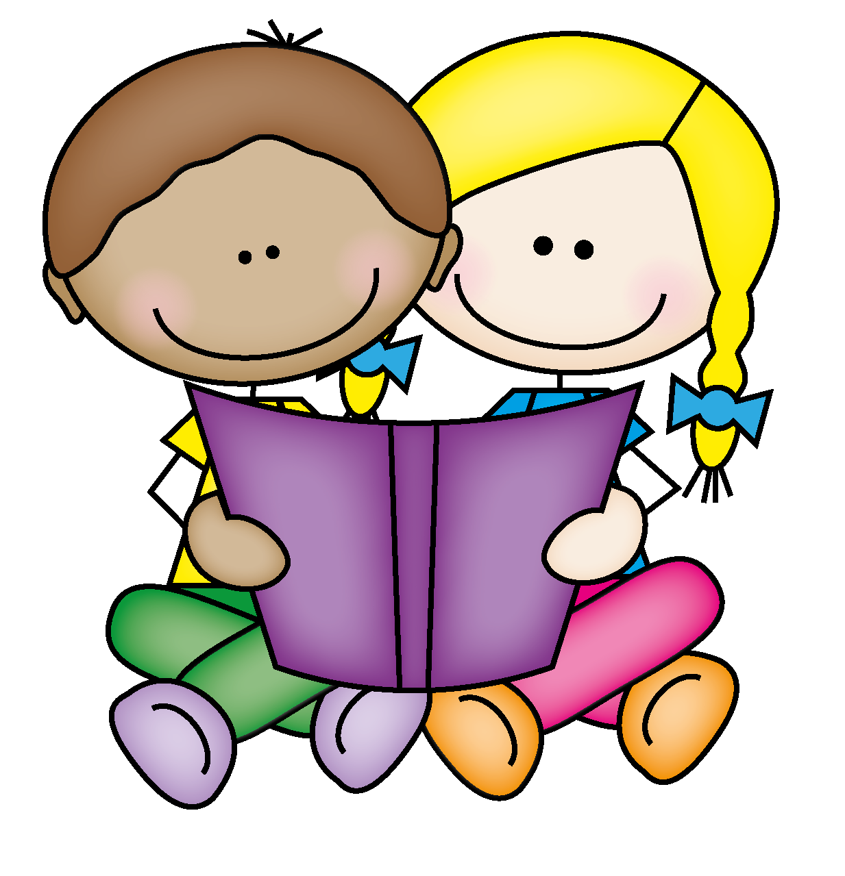 Hope Everyone Enjoyed Our Boo - Kids Reading Clip Art