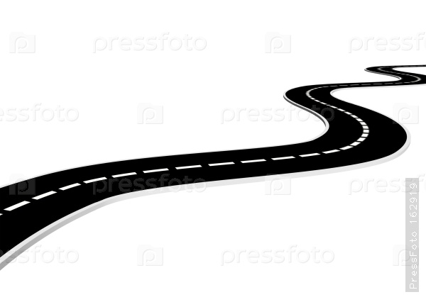 Clipart Straight Road .