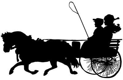 Horse and Buggy Clipart