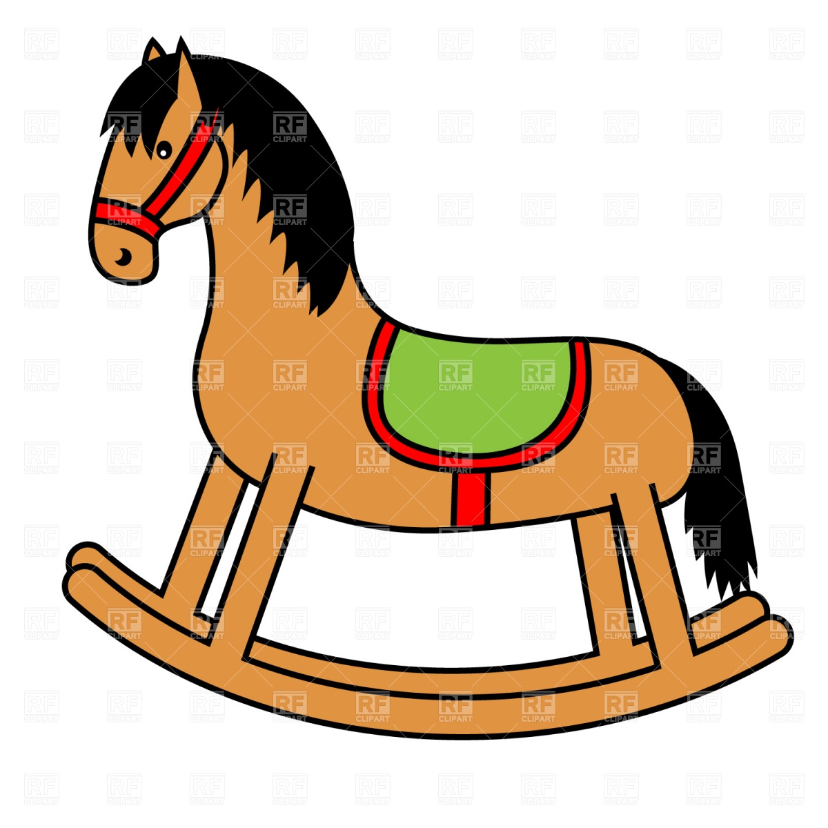 ... Horse Clipart . Rocking c - Rocking Horse Clip Art