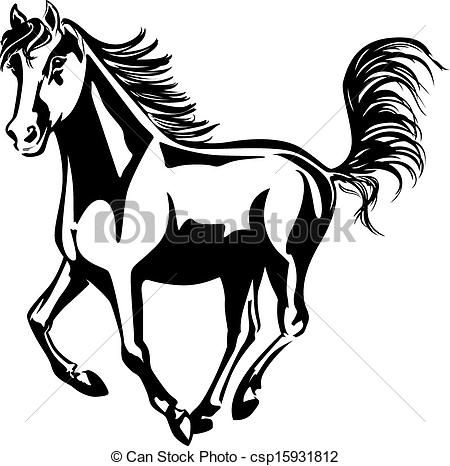 Horse Line Drawings Clip Art | Mustang Horse Clip Art | WOOD BURNING DESIGNS | Pinterest | Mustang horses, Clipart black and white and Clip art