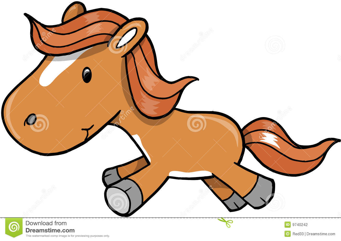 Horse Pony Vector Illustration Stock Photography