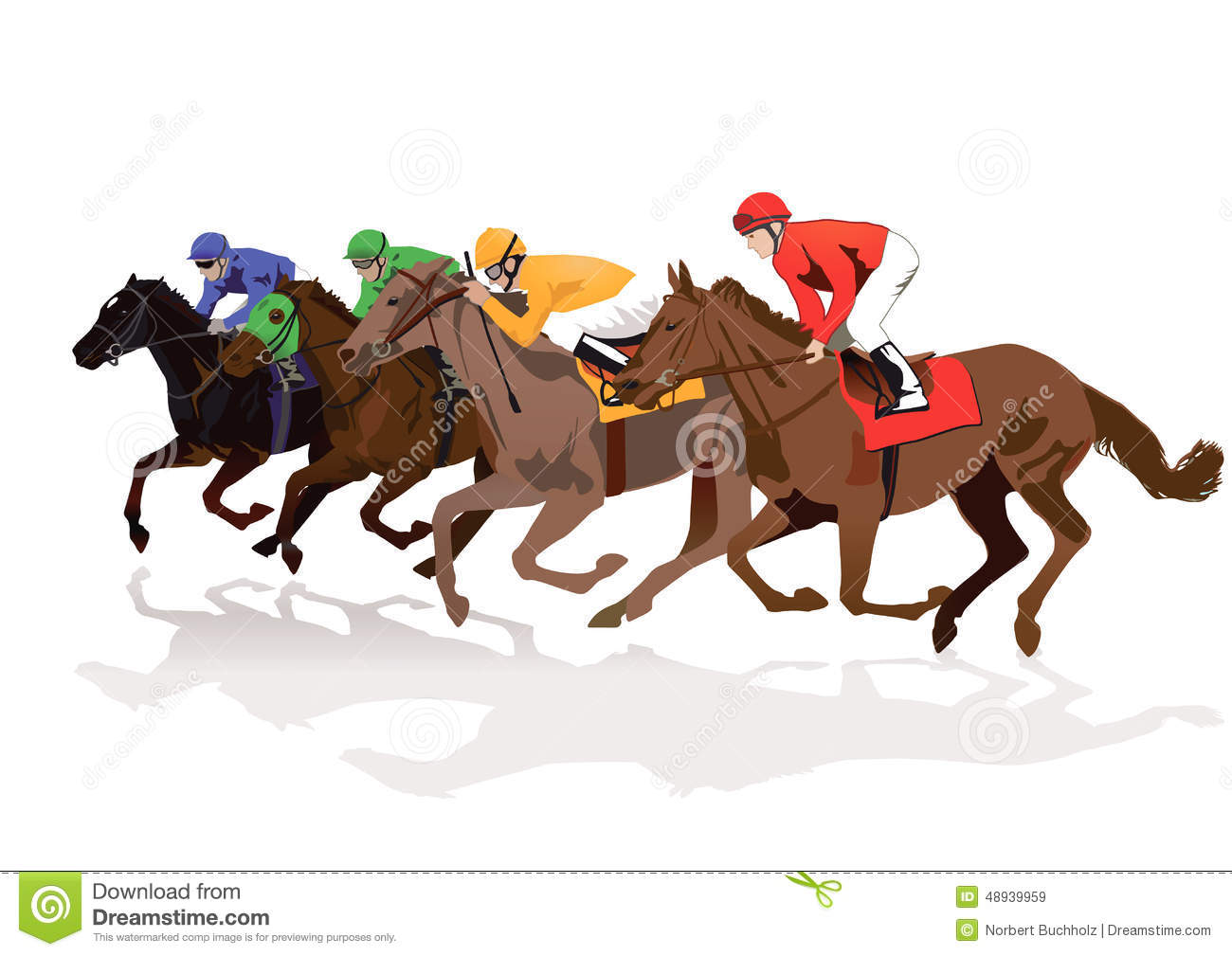 Horse race - Horse Race Clipart