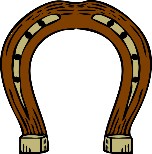 Vector horseshoe clipart. Hor