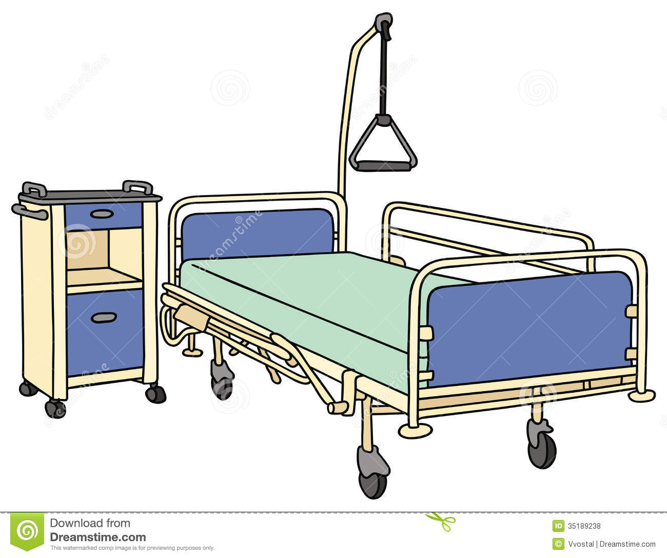 Hospital Bed Clip Art