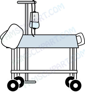Hospital Clipart Hospital Bed With Iv Stand 0515 1104 2205 0816 Sm Jpg