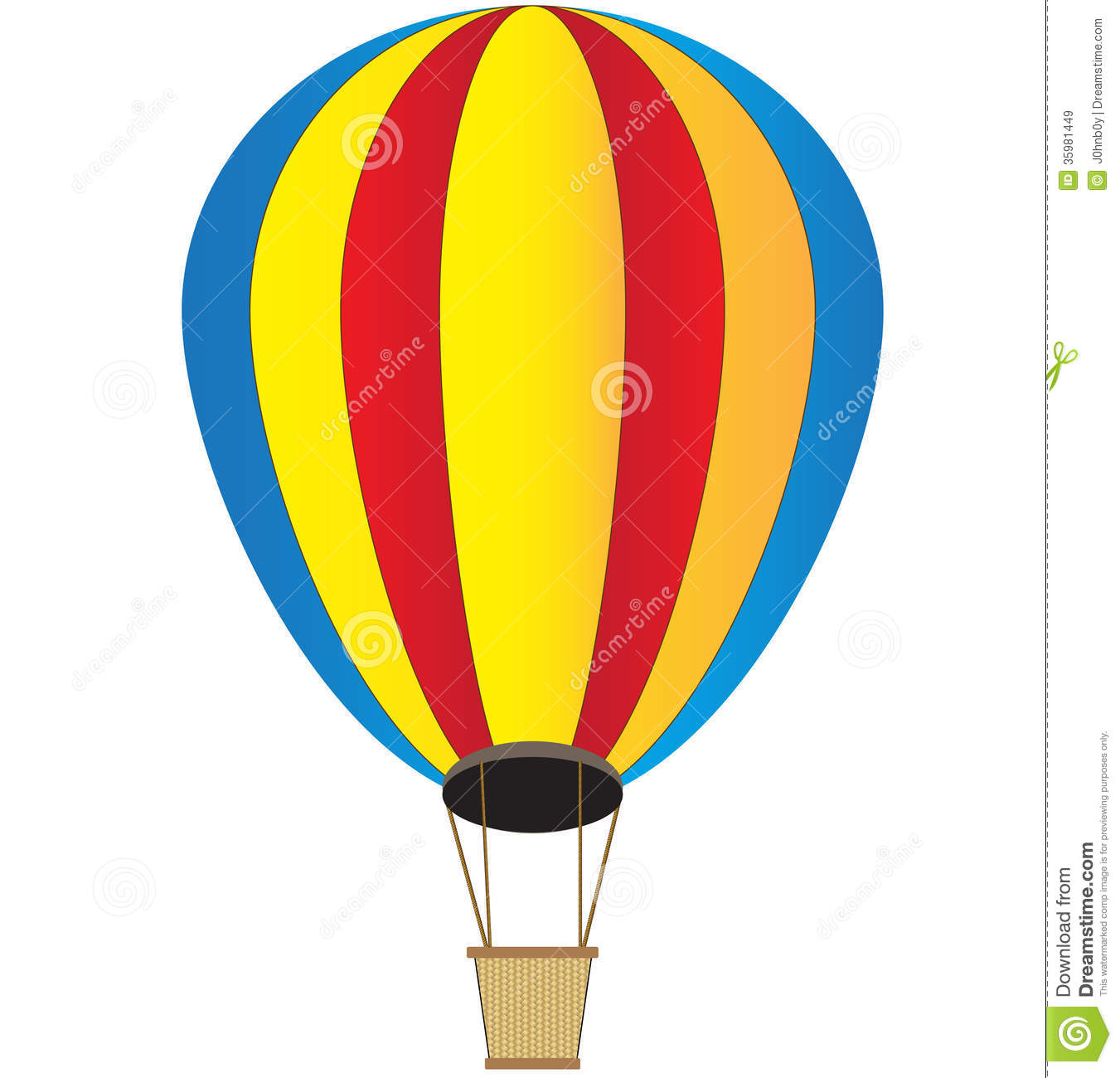 hot air balloon basket clipar - Clipart Hot Air Balloon