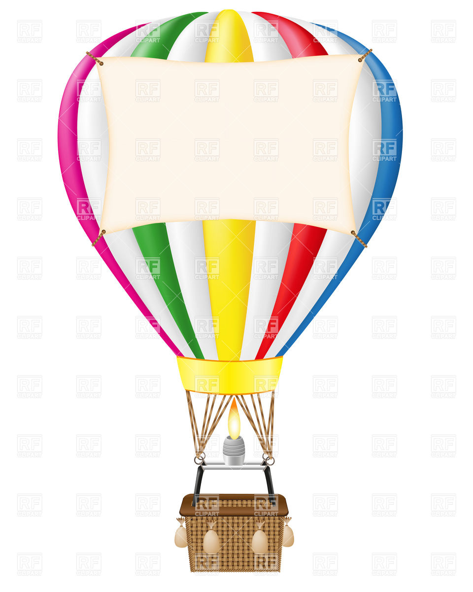 cute hot air balloon clipart
