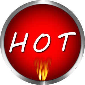 hot button on white - Hot Clip Art