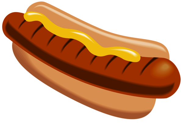 Hot dog clipart image .