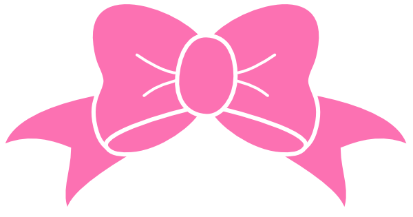 Hot Pink Bow Clip Art At Clker Com Vector Clip Art Online Royalty