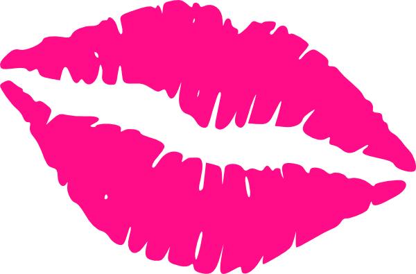 Hot Pink Lips Clip Art At Clk - Lips Images Clip Art