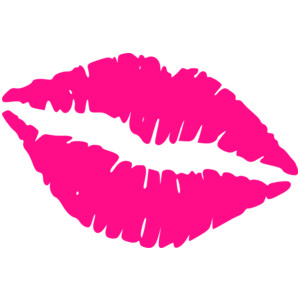 Hot Pink Lips clip art