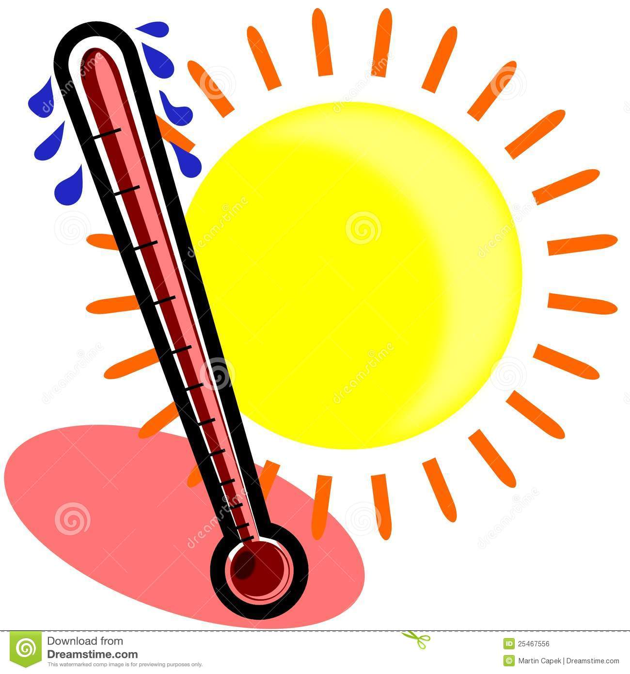 Temperature Thermometer. Fore