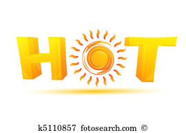 hot text with sun