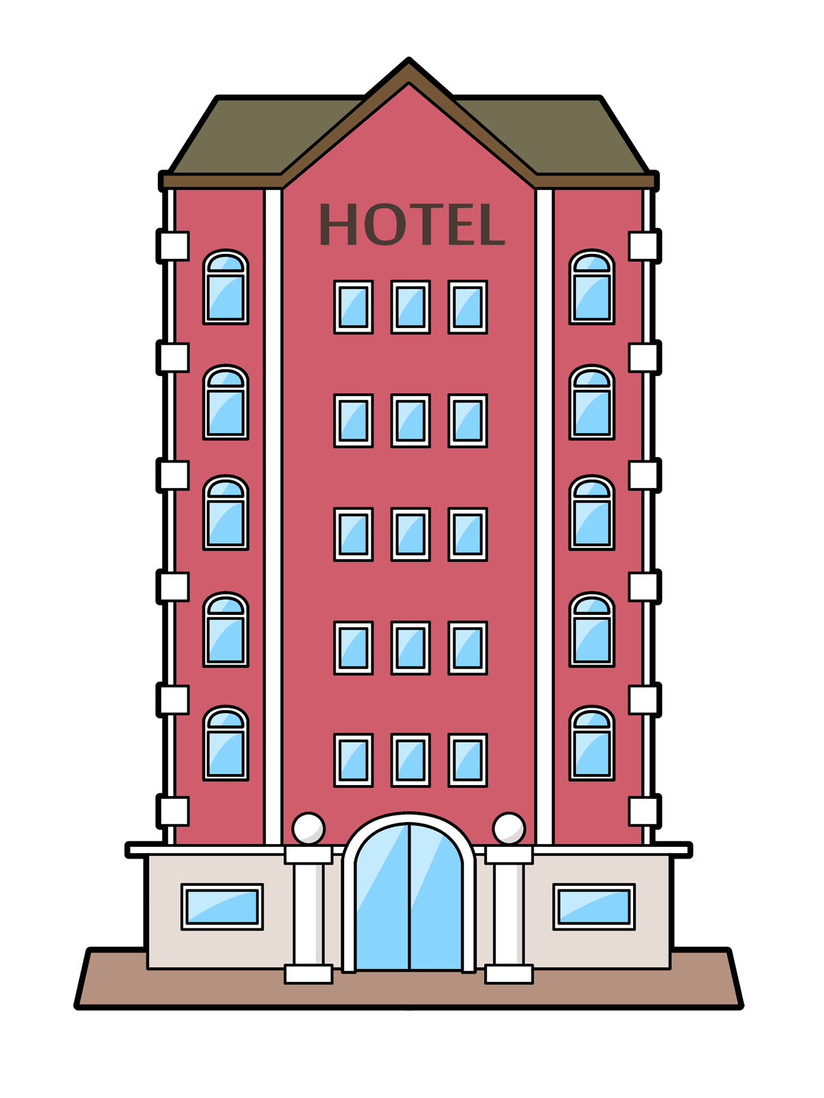 hotel3 - Hotel Clipart
