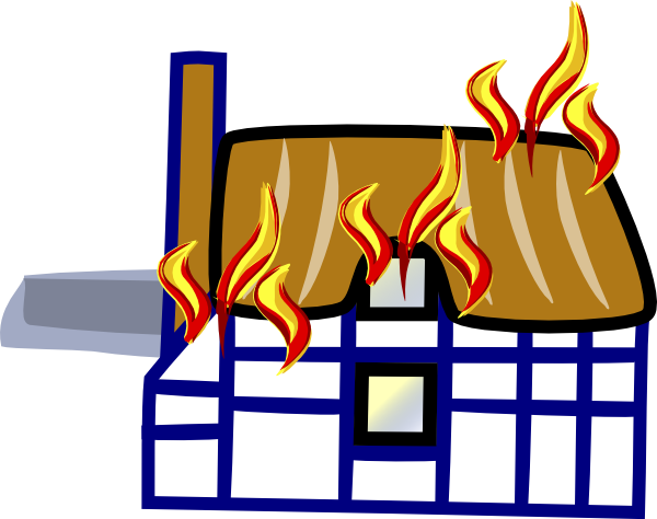 ... House On Fire Clipart ...