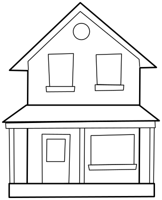 House Black And White Clipart - House Black And White Clipart
