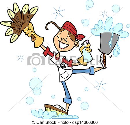 House Cleaning Vector Clipart