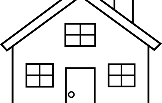 house-clipart-black-and-white- .