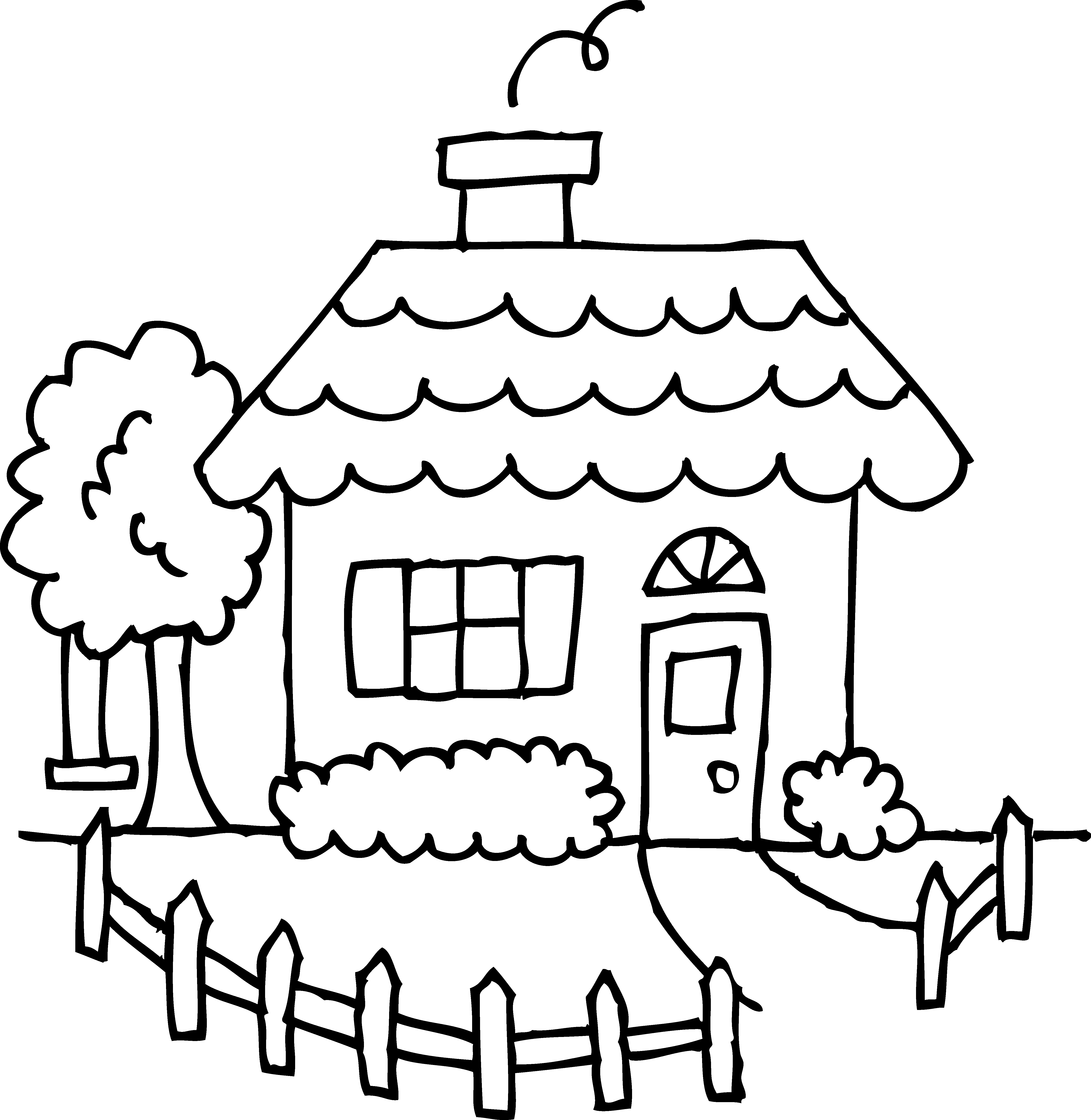House Clipart Black And White - Image (26547)