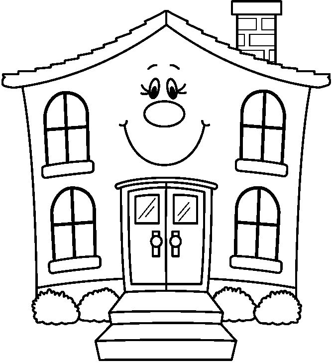 Pioneer house clipart black and white