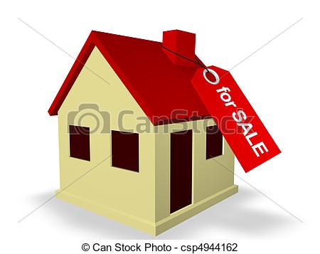 House for Sale - csp4944162 - House Sale Clipart