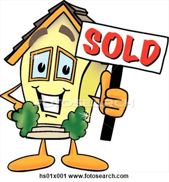 for sale sign post clipart. C