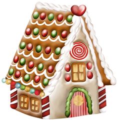 10 Gingerbread House Clip Art