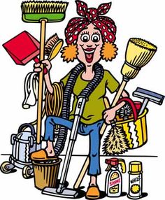 Housecleaning on cleaning fre - House Cleaning Clipart