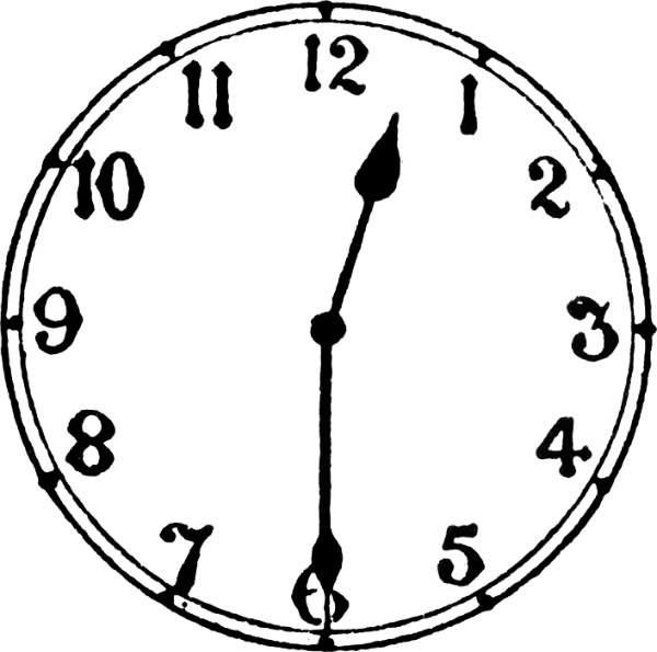 Clip Art of Analog Clocks