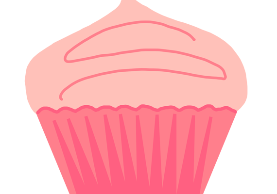 Vanilla cupcakes clipart free