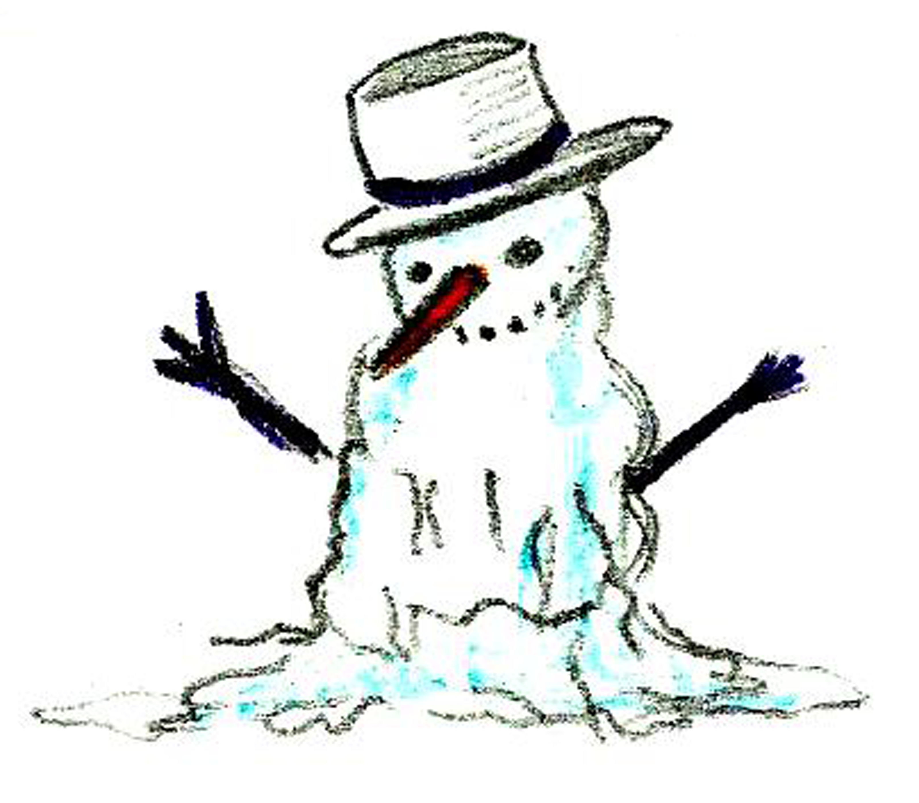 How to Draw a Snowman Melting