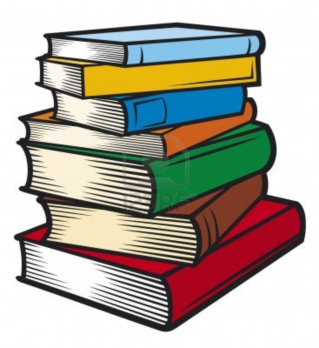How To Draw A Stack Of Books - Clip Art Books