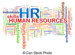 HR Human resources word tags wordcloud - Illustration of.
