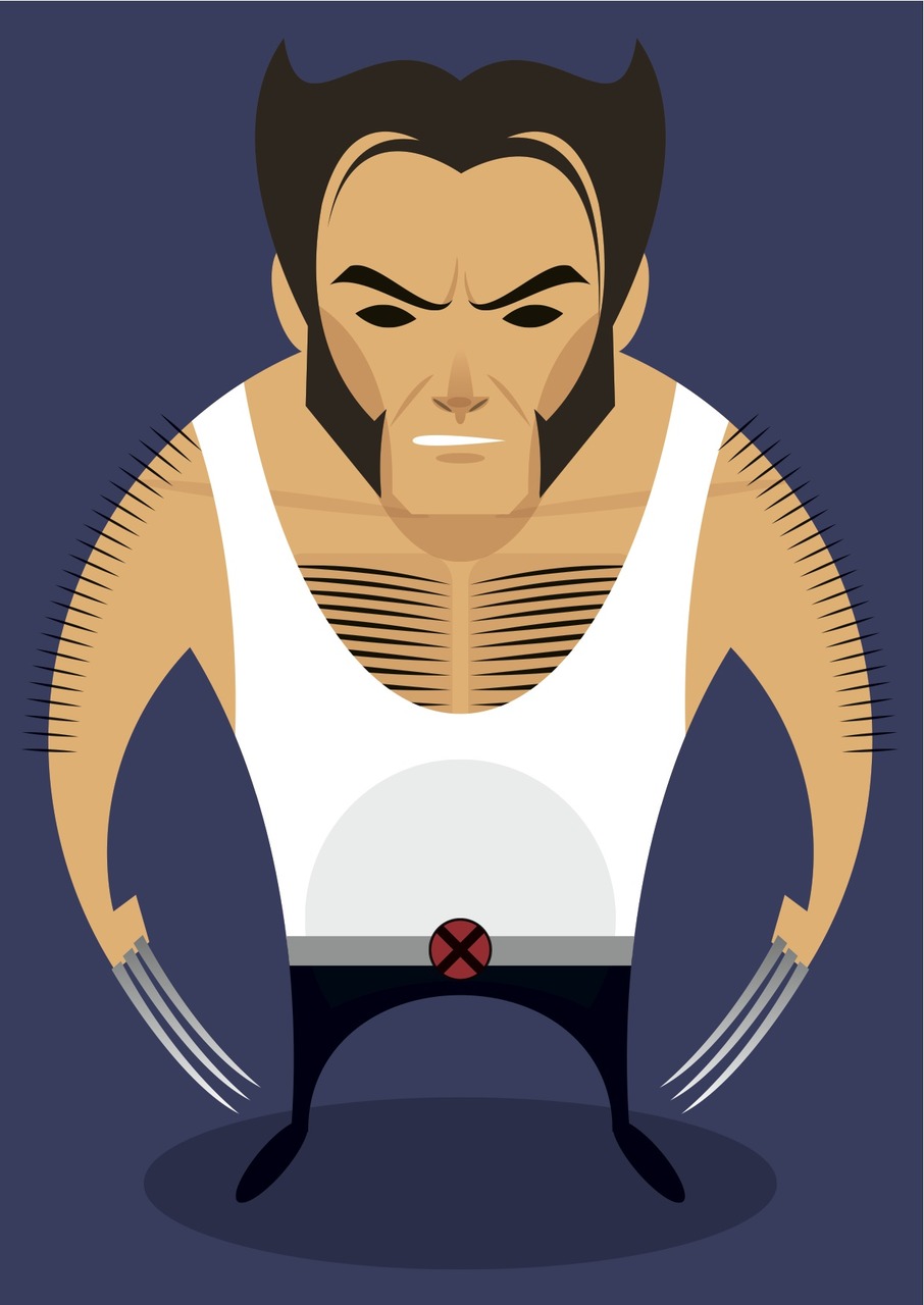 Stanley Chow Illustration (Hugh Jackman as Wolverine)
