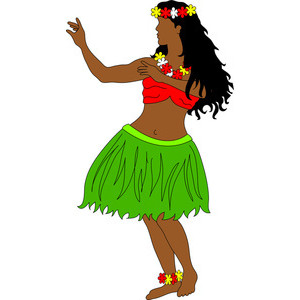 Luau Clipart Hawaii Hula Girl