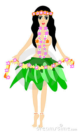 Hula Girl Stock Image Image 9185671