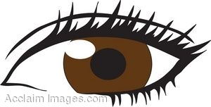 human eye clip art - Brown Eyes Clipart