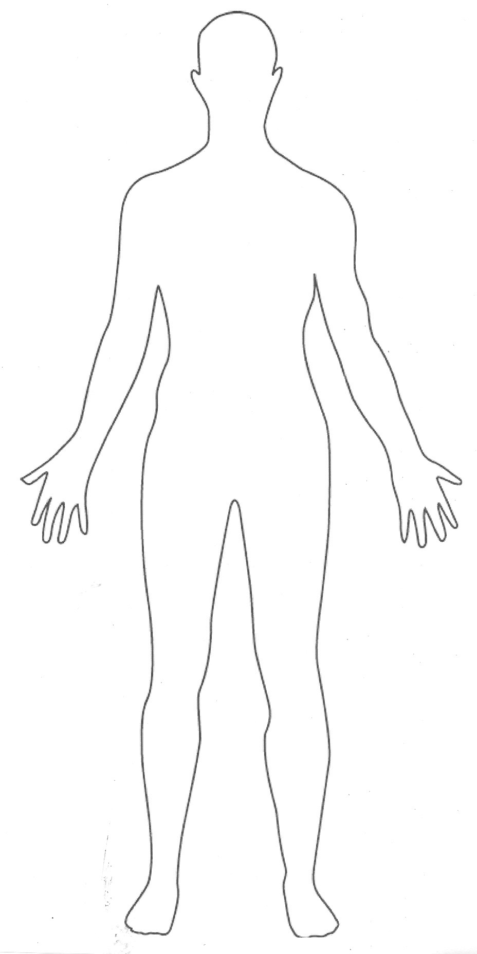 Human Body - Body Outline Clipart
