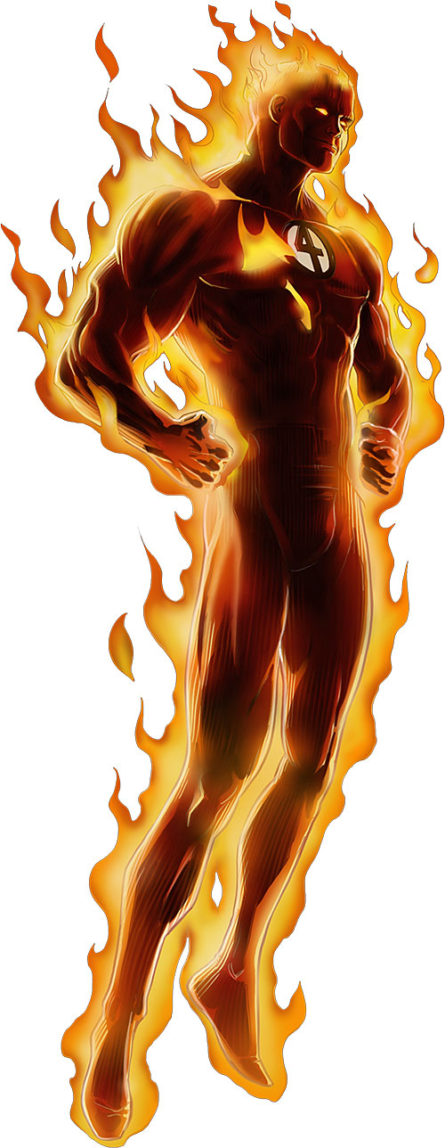 Human Torch of the Fantastic 4 (Marvel Comics) Avengers Alliance art