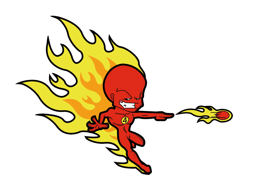 The Human Torch-Fireball by Marvelfans ClipartLook.com 