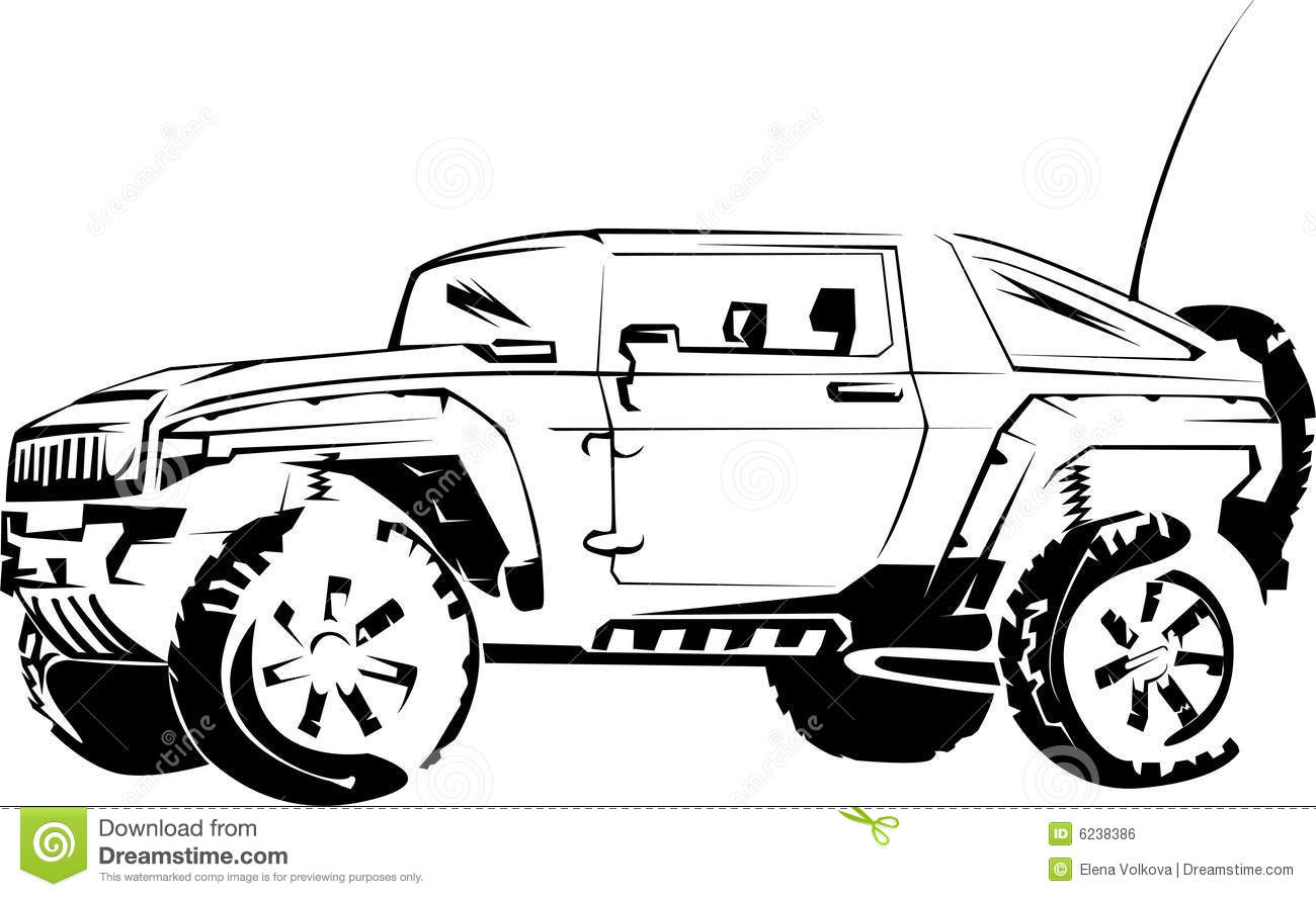 Royalty-Free Stock Photo - Hummer Clipart